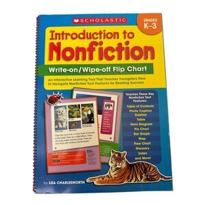 Scholastic extra large glossy spiral educational flip book 20x15” Introduction t